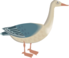 Standing Digital Goose Clip Art